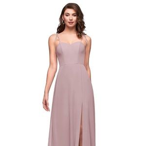 Azazie Blush Pink Maxi Dress